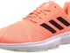 adidas Courtjam Bounce M, Scarpe da Tennis Uomo, Verde Scuro/Segnale Corallo/Tecnico Viola...