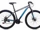 Bicystar WOLFKING MTB 29" Grigio/Azzurro, Mountain Bike Unisex Adulto