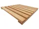 Falegnameria S. Andrea Pedana Doccia in Legno Naturale di faggio cm 60x60 Prodotta artigia...