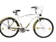 Leader Easy Rider, Bici Cruiser Men's, Bianco, 26''