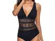 Costumi Interi Donna con Coppe Monokini Sexy Costume da Bagno Costumi Mare Imbottito Model...