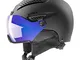 uvex hlmt 600 vario, casco da sci robusto unisex, con visiera, regolazione individuale del...