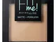 Maybelline New York Fit Me Matte&Poreless Cipria Opacizzante e Fissante, Pennello e Specch...