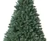 Megashopitalia Albero di Natale Pino 150 180 210 240 270 CM Super FOLTO Realistico Verde N...