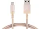 AmazonBasics - Cavo USB-Lightning con guaina in nylon intrecciato, certificato Apple, 1,8...