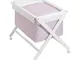 Mini culla pieghevole completa stelle rosa