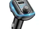 Trasmettitore Bluetooth per Auto, Wodgreat Trasmettitore FM Adattatori Vivavoce Car Kit, T...
