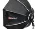 Impulsfoto Triopo MX-SK90 - Softbox 90 cm per flash, illuminazione morbida, softbox con in...