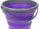 Summit Secchio in Silicone per Campeggio, Unisex Adulto, Viola/Grigio, Taglia Unica