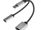 MOSWAG USB C Adattatore OTG Splitter USB tipo C con USB C femmina e USB A femmina Compatib...