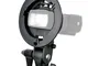 Godox S-type Staffa Bowens Supporto per Speedlite Flash Snoot Softbox a nido d'ape