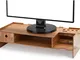 Supporto per Monitor in Legno, Supporto per Schermo, Organizzatore di Archiviazione Deskto...