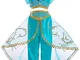 AmzBarley Vestito Costume Bambina Ragazze Principessa Vestire Aladdin Costumi Festa Comple...