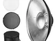 Soonpho Beauty Dish con riflettore standard da 16 pollici / 42 cm con griglia a nido d'ape...