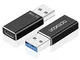 aceyoon Adattore USB Type C, [2 Pezzi] Adattatore USB C a USB 3.1 Gen2 10Gbps Max 5V Conne...