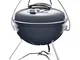 Weber Smokey Joe Premium Barbecue a Carbone, Maniglia per il trasporto, Ø 37 cm, Slate Blu...