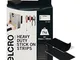 VELCRO Brand 2 strisce adesive nere adesive, 50 mm x 100 mm, a strappo, autoadesive, indus...