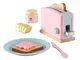 KidKraft Set Tostapane Giocattolo Pastello in Legno, Set Mini Elettrodomestici con Cibo Gi...