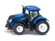 siku 1091, Trattore New Holland T7.315, Metallo e Plastica, Blu, Cabina rimovibile e ganci...