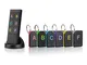 LOKIH Trova Chiavi Trasmettitore Wireless con 6 Ricevitori RF Localizzatore per Animali Do...