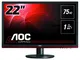 AOC G2260VWQ6 Monitor Gaming da 21,5", FHD, 1920x1080, 75Hz, 1 msec, D-Sub, HDMI, DP, Nero