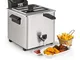 KLARSTEIN Family Fry - Friggitrice, 3000W, Cestello Cottura secondo XXL Concept, Termostat...