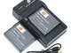 DSTE NP-BG1 - Batteria per fotocamera (2 pezzi) e caricatore compatibile con Sony Cyber-Sh...