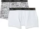 Calvin Klein Pantaloncino Boxer Uomo Confezione da 2 Cotone Elasticizzato, Multicolore (Wh...