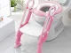 BAMNY Riduttore WC per Bambini con Scaletta Pieghevole, Kit Toilette Trainer Step Up Vasin...