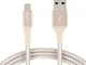 AmazonBasics - Cavo compatibile da USB A a Lightning, in nylon a doppio intreccio - Certif...