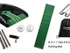 POSMA PG140BK-E Golf Putt Training Trainer Set Regalo con Kickback Putt Cup,6ft x 1ft Putt...
