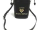 Moschino Borsa donna Love secchiello con tracolla ecopelle nero logo gold B21MO63