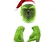 mimisasa Grinch Mask Guanti Puntelli per costumi di Natale Maschera spaventosa di Hallowee...