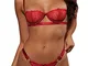 Yutdeng Intimo Donna Sexy Lingerie 2 Pezzi Reggiseno ed Slip Soft Completi Intimi Pizzo Mo...