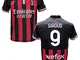 Maglia Calcio Olivier Giroud 9 Milan Replica autorizzata 2022-2023 Taglie da Bambino e Adu...
