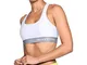 Under Armour, Armour Mid Crossback, Reggiseno Sportivo, Donna, Bianco (White/Steel/White 1...