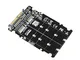 JMT NGFF M.2 SSD M Key to U.2 - Adattatore 2 in 1 M2 NVMe SATA-Bus a PCI-e U.2 SFF-8639 PC...
