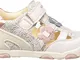 Geox B New Balu' Girl B, Sandali a Punta Aperta Bimba, Bianco (White C1000), 24 EU