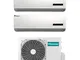 Condizionatore climatizzatore inverter dual split Hisense 9+9 9000+9000 btu