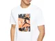Nike M J Jordan Air SS Crew T-Shirt, Uomo, White/Infrared 23, XL