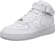 Nike Air Force 1 (Gs) - Scarpe Sportive da Bambini E Ragazzi, Bianco (113 White/White), 38