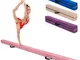 COSTWAY Trave da Ginnastica 210 cm Pieghevole per Bambini, Trave di Equilibrio Portatile c...