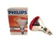 Philips - Lampadina a infrarossi in vetro temprato, 250 W, colore rosso