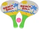 Idena 7408448 – Beach Ball Set, 2 Mazza di Legno e 1 Ball