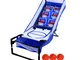 Indoor Arcade Gioco di Pallacanestro a Doppio LED Tabellone elettronico Pieghevole Canestr...