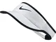 Nike 899656 100, Visiera Donna, White/Black, Taglia Unica