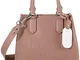 Trussardi Jeans T-Tote SM Saffiano High Freque, Borsa Donna, Rosa (Dark Pink), 10x20x25 cm...