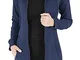 Tuopuda Donna Felpe con Cappuccio Giacca Elegante Scollo a V Top Manica Lunga Cardigan Fel...