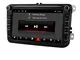 Android 10 Autoradio GPS Bluetooth Adatto per Skoda Passat Sedile da golf 8 pollici auto G...