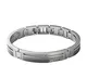 Fossil Bracciale Uomo con Cinturino in Acciaio Inossidabile JF84476040, Grigio Argento